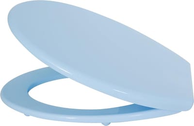 WC-bril - Toiletzitting - Badkamer Vernieuwen - Stevig Kunststof - 46x37cm - Blauw