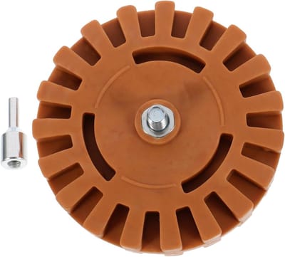 Verwijderwiel Set - Lijm Gum - Autolak Reinigen - Veilig Rubber - 10 cm - Khaki