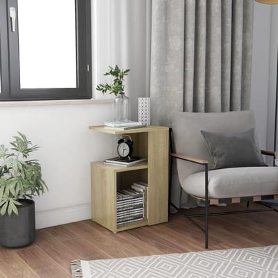 Bijzettafel - Salontafel nachtkastje - Woonkamer opbergruimte - Moderne charme - 36 x 30 x 56 cm - Sonoma-eiken