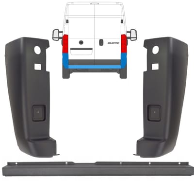 Achterbumper voor Citroen Jumper 2006-2018 / Set