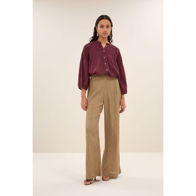 By-Bar Benji Lurex Pants Gold Size: XS | Wide-Leg & Flared Pants Outlet | Dames | Goud