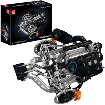 Mould King 10248 - Supercar V8-motor - JZK V8 Hyper Engine