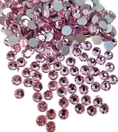 BamBella® - SS3 - Licht roze - Plak strass Steentjes - 1440 stuks - strass stenen glitters nail art kleding versieren
