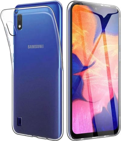 Smartphonica Telefoonhoesje Geschikt voor Samsung Galaxy A10 Transparant Siliconen - Doorzichtig Clear Case Back Cover geschikt voor Samsung Galaxy A10