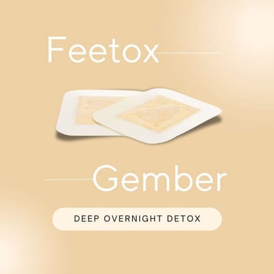 Feetox | Gember (32 stuks) | De pleister om extra vuilstoffen vanuit je lichaam te laten absorberen. Help je immuunsysteem.