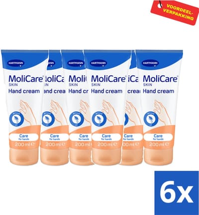 6x Hand Cream Molicare Skin Moisturizing (6x 200 ml)