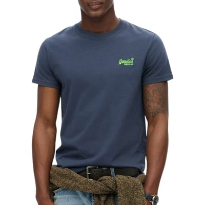 T-shirt Korte Mouw Superdry Essentieel EMB-T-shirt met logo