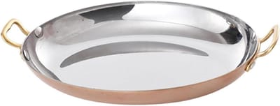 Ovale Paella Pan - Paellera Koekenpan - Paella Koken - Roestvrij Staal - 35 cm - Rosé Goud