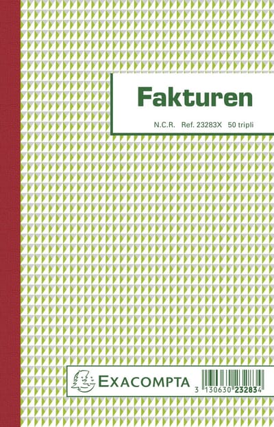 Exacompta 10x Facturen 21x13,5cm 50 blad doorschrijfpapier tripli Nederlandstalig - - 23283X