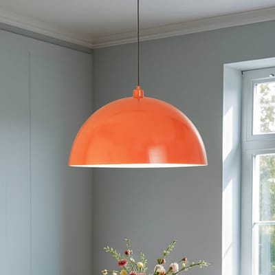 Opviq Hanglamp Kure, oranje, metaal, Ø 60 cm, E27