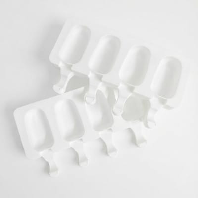 Siliconen IJsvorm – Mini IJslolly Vorm – Set van 2 met Deksel – Incl. 50 IJsstokjes