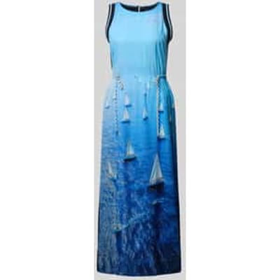 maxi-jurk van puur lyocell met all-over fotoprint