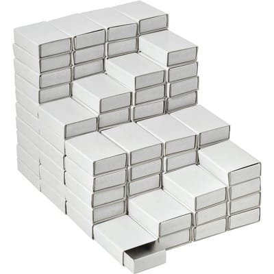 VBS Lucifersdoosje "Wit", 5 cm, 100 stuks