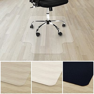 Vloerbeschermingsmat voor harde vloeren - BPA en ftalaten vrij, geurvrij, bureaustoelonderlegger voor thuis en op kantoor - Transparant 90 x 120 cm