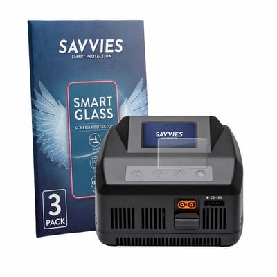 3 Stuks Savvies Screenprotector - geschikt voor Spektrum Smart Charger S1100 G2 - beschermfolie glas transparant