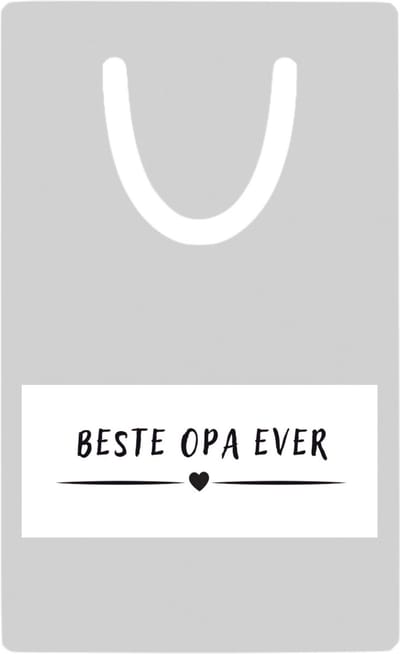 Hacebo® - Beste opa ever metalen boekenlegger - Opa - grandpa - leuk cadeau voor je opa Bladwijzer boekenleggers - 7.6 cm x 5cm