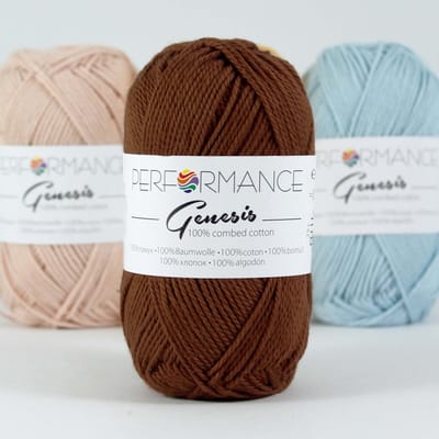 Performance yarn Genesis haakgaren - Gekamd katoengaren - 5 bollen - 2026
