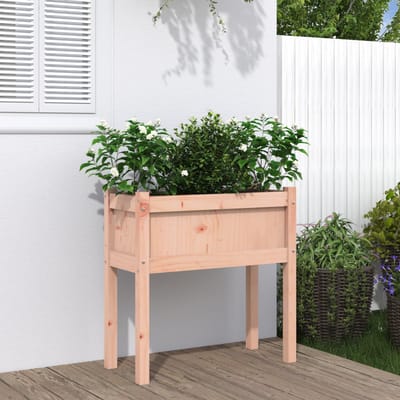 vidaXL - Plantenbak - met - poten - 70x31x70 - cm - massief - douglashout