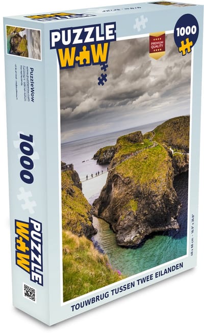 Puzzel Touwbrug tussen twee eilanden - Legpuzzel - Puzzel 1000 stukjes volwassenen