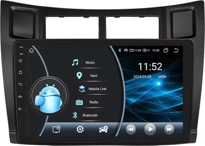 Autoradio met bluetooth - Carplay - Voor Toyota Yaris (2005-2012) - Geschikt voor Apple en Android - Stereo - Navigatie - Navigatiesysteem auto - 2GB 32GB