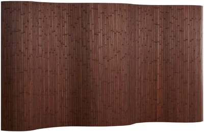 Homestyle4u Kamerscherm - 145x250 cm - Donkerbruin - Bamboe
