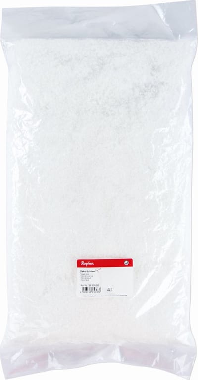 Rayher hobby materialen kunstsneeuw/nepsneeuw - in zak - 4 liter - wit
