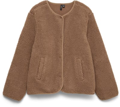 VERO MODA - VMJOSEFIN LS O-NECK TEDDY JACKET EXC - Dames - Gewatteerde jassen