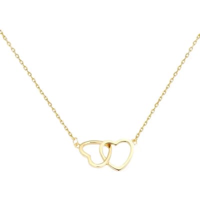 Sorprese Ketting - Little Hearts - Goudkleurig - Ketting Dames - 35 cm - Cadeau - Model V