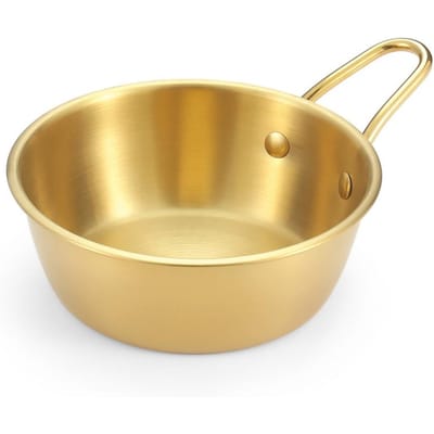 Outdoor 304 roestvrij staal 380 ml Sierra Bowl picknickservies draagbare barbecue wandelen campingbeker goud