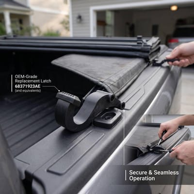 Vrachtwagen Tonneau Cover Vastzetklem 68371923AE Vervanging voor Ram 700 1500 2500 3500 2019 2023 gray