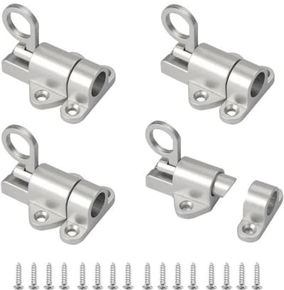 Dailygoods- Veervergrendeling Automatische Deurvergrendeling - Deurslot - Deurvastzetter - Deurvergrendeling Kinderen - Schuifvergrendeling - Aluminiumlegering, Duurzaam