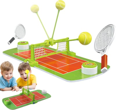 Draagbaar Tennisspel - Interactief Spel - Familie Activiteit - Snelle Opzet - 58 x 29 cm