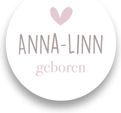 Sluitsticker Naam geboren*- Sticker met naam - 40 mm - Geboorte Sticker - Sluitzegel - Baby nieuws - Sluitstickers Pimp Studio