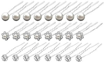 Haarklemmen 24 Stuks - Bruiloft Haaraccessoires - Kristallen en Parels - Perfect voor Bruiden - ShopVlot
