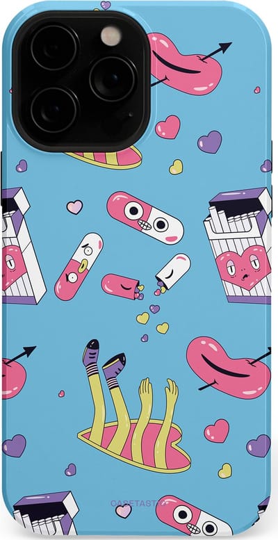 Casetastic Hoesje Geschikt voor Apple iPhone 13 Pro Magsafe - Stijlvolle Beschermende Duo-layer Case - Liefdespil
