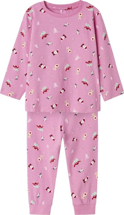 NAME IT NMNVISMAS LS NIGHTSET Unisex Pyjamaset - Maat 92