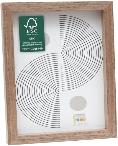 Deknudt Frames fotolijst - bruine houtkleur - strak - hout - FSC Mix - 18x24