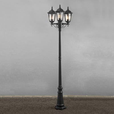 Konstsmide 7217-750 Firenze Staande buitenlamp Spaarlamp E27 300 W Zwart