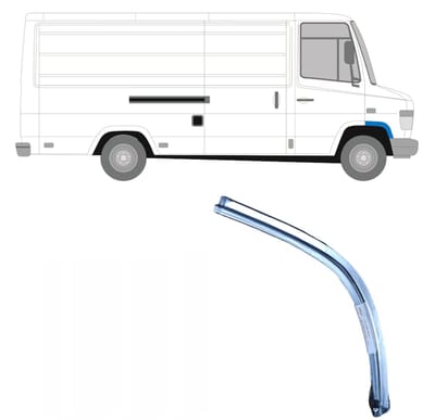 Reparatiepaneel voorste spatbord voor Mercedes Vario 1996- / Rechts
