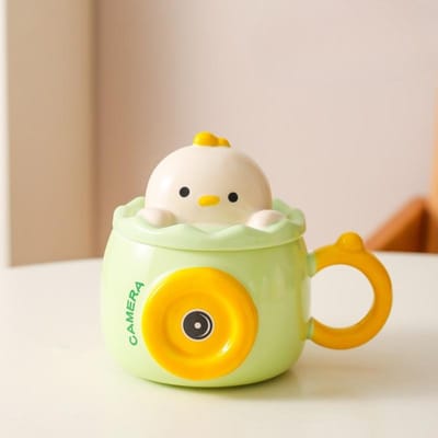 Creatieve Cartoon Persoonlijkheid Keramische Mok Kantoor Cadeau Cadeau Thuis Kop Koffiekop Waterbeker Stel Ontbijtkop 401-500ml