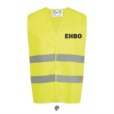 Veiligheidshesje EHBO - Fluo Geel - Maat L - Tekst zwart - Veiligheidshesje voor Volwassenen – Veiligheidsvest - Gele Hesjes