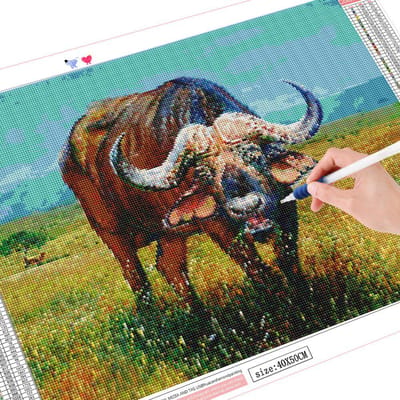 Peinture de diamant de vache 5D à faire soi-même, perceuse complète carrée ou ronde, broderie de diamant, Kit artisanal d'animaux, décoration de la maison, nouvelle collection Full Square 20X30CM
