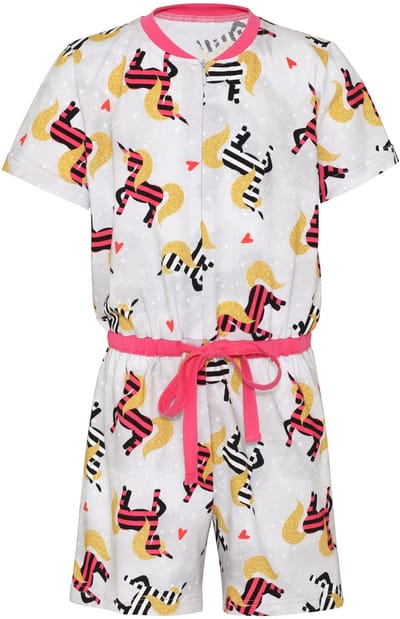 Merry Style – Korte Meisjespyjama – Amarant/watermeloen – 110-116 - MS-MS10-267-PJ