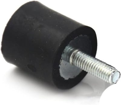 Rubberen Trillingsdemper - Schokdemper Mount - Apparatuur Dempen - Natuurrubber en Staal - M6x18mm 20x30mm - Zwart