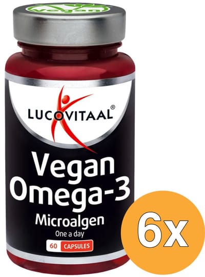 6x Lucovitaal Vegan Omega-3 Microalgen (60 capsules)