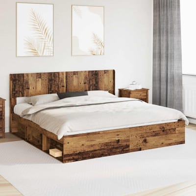 vidaXL - Hoofdbord - Oud - hout - PB