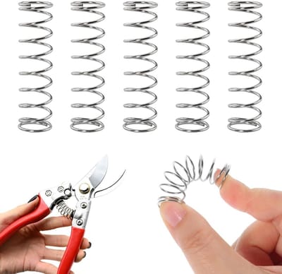 Snoeischaar veren - Reserveonderdelen - Tuinonderhoud - Roestvrij staal - 50 mm lengte - Zilver