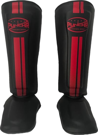 PunchR™ Pro Range Scheenbeschermers Zwart Fade Rood - S