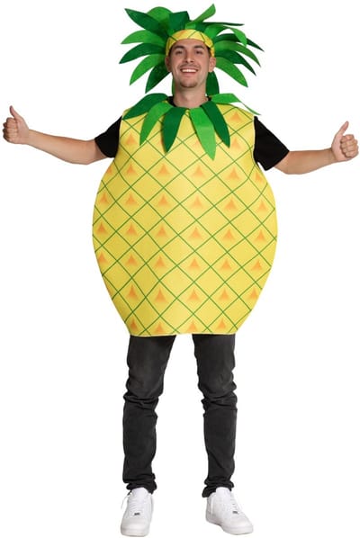 Dailygoods- Ananas Kostuum Grappig Ontwerp - Fruit Kostuum - Carnaval Kostuum - Volwassenen Kostuum - Unisex - One Size