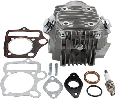 Dailygoody - Voltooide Cilinderkop Vervanging - 4 Stroke 110cc - Hoogwaardige Kwaliteit - Cilinder Afdichtingen Set - Geschikt voor Motoren - en G...